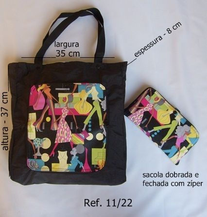 SACOLA RETORNÁVEL E DOBRÁVEL